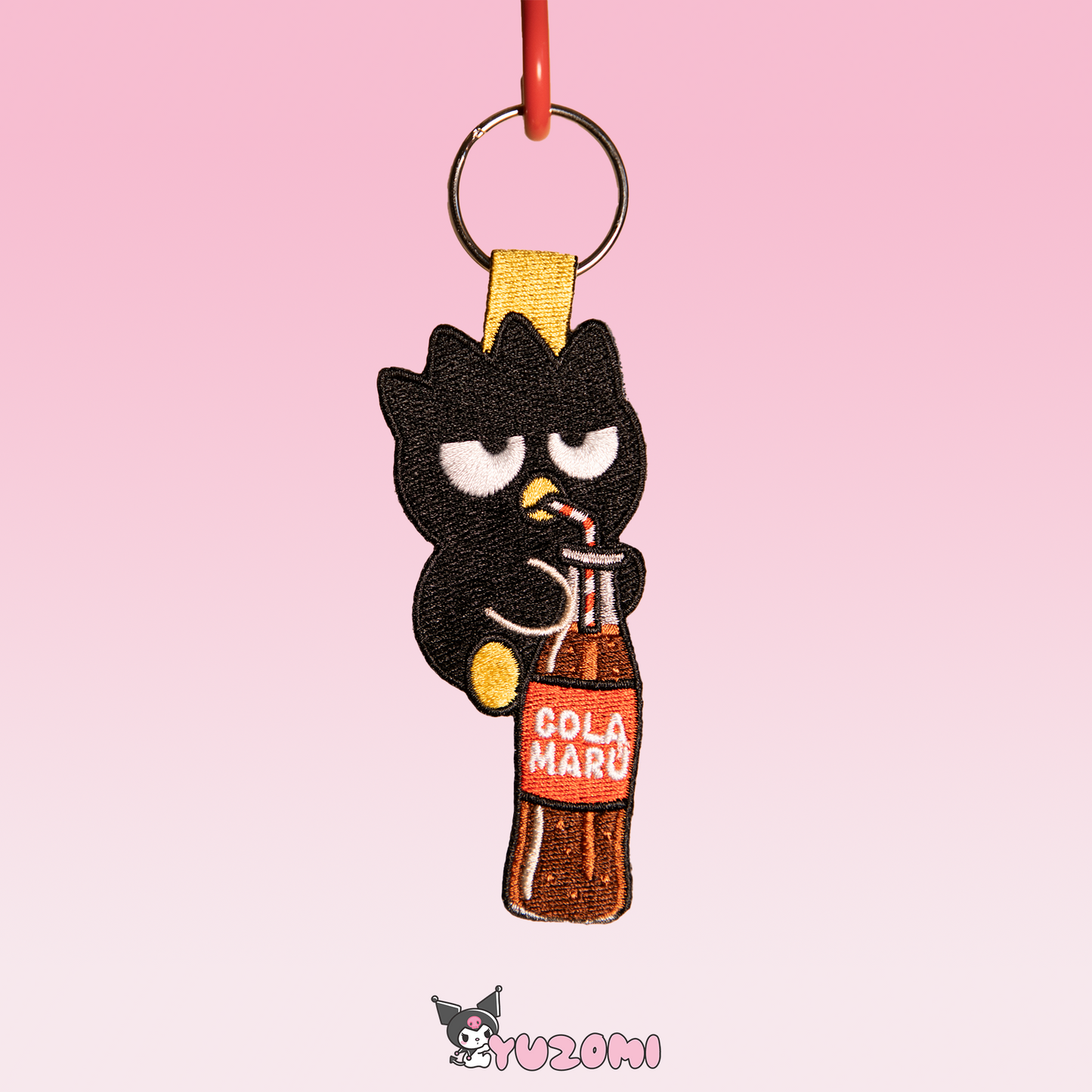 BADTZ-MARU EMBROIDERED KEYCHAIN