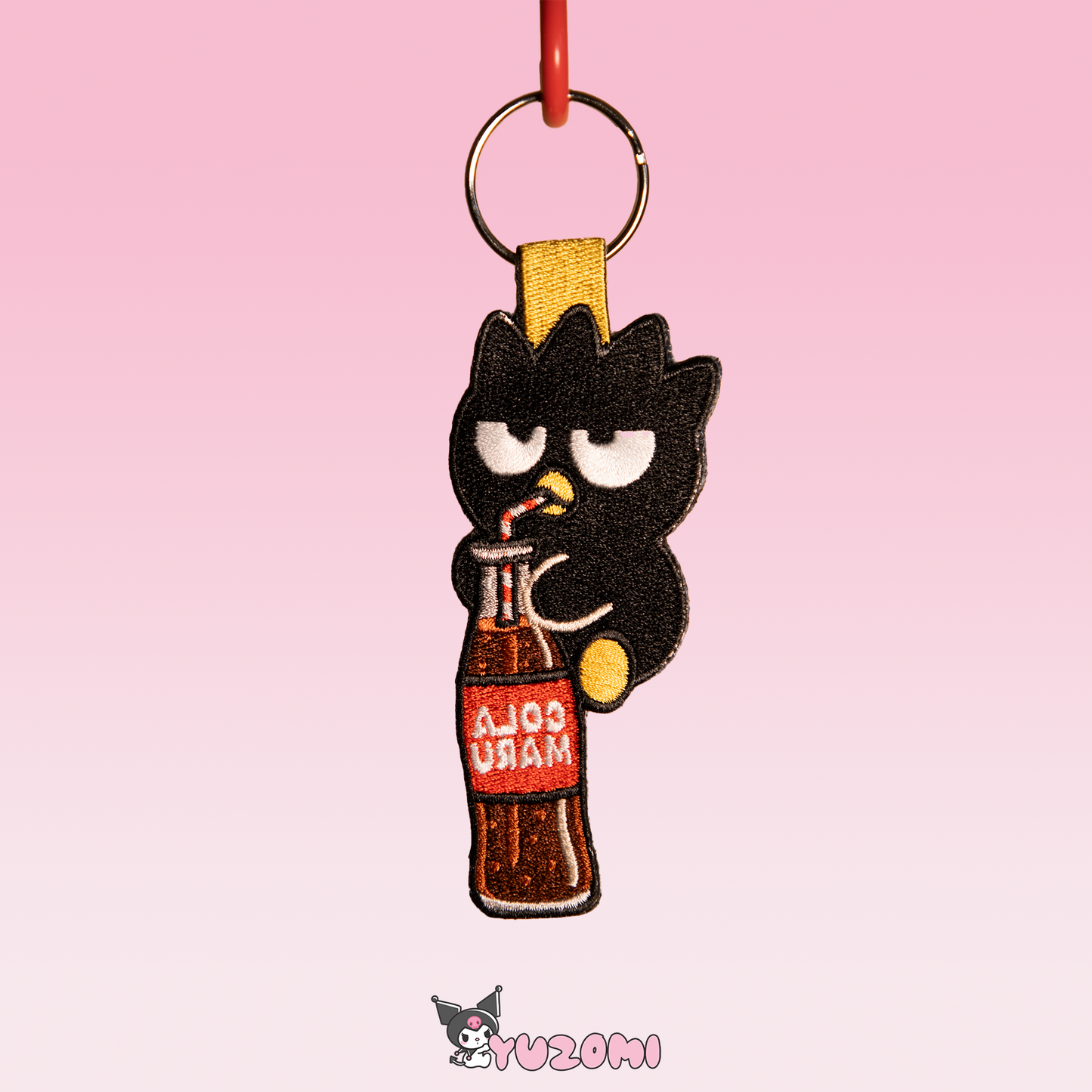 BADTZ-MARU EMBROIDERED KEYCHAIN