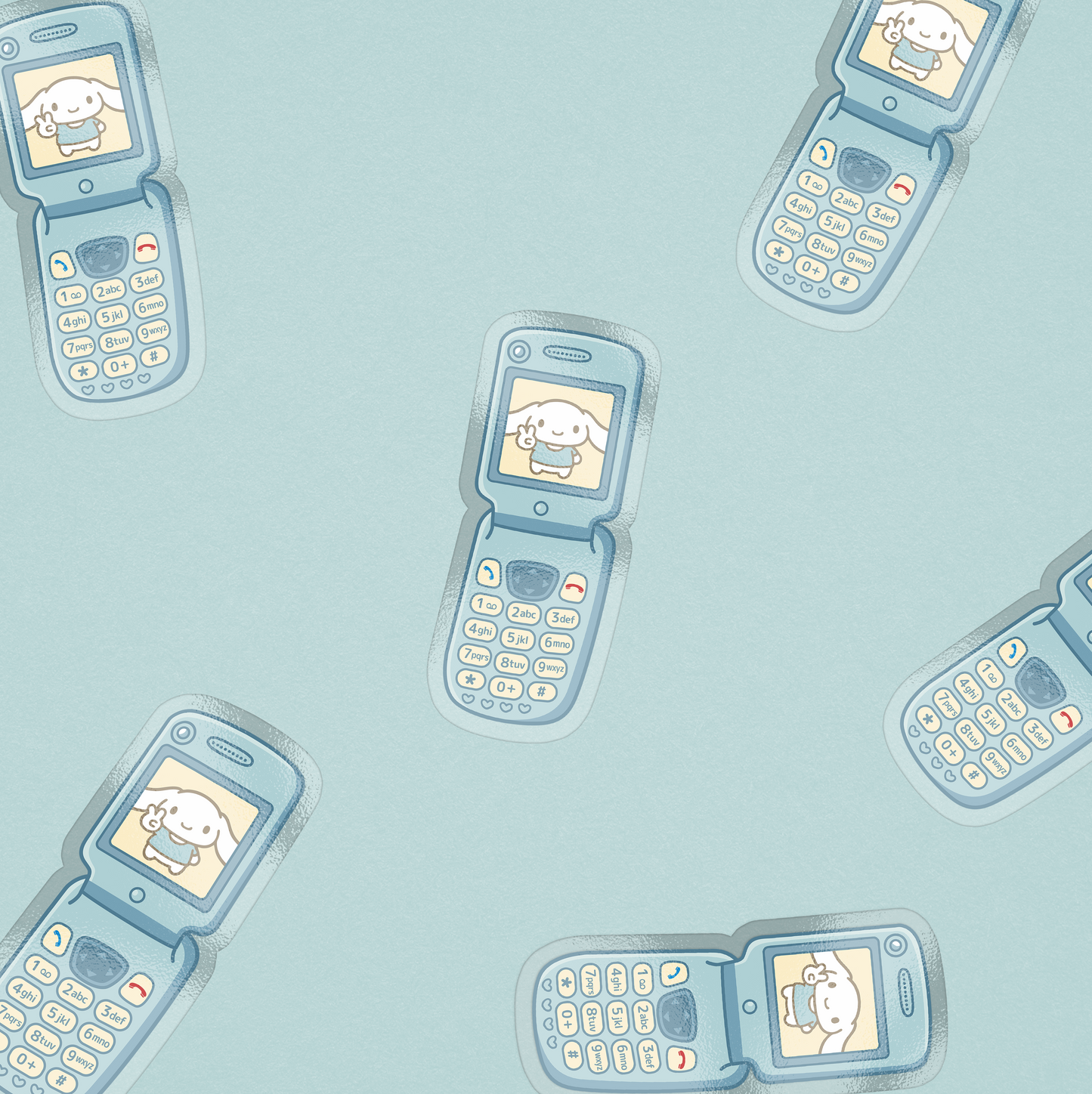 CINNAMOROLL FLIP PHONE STICKER