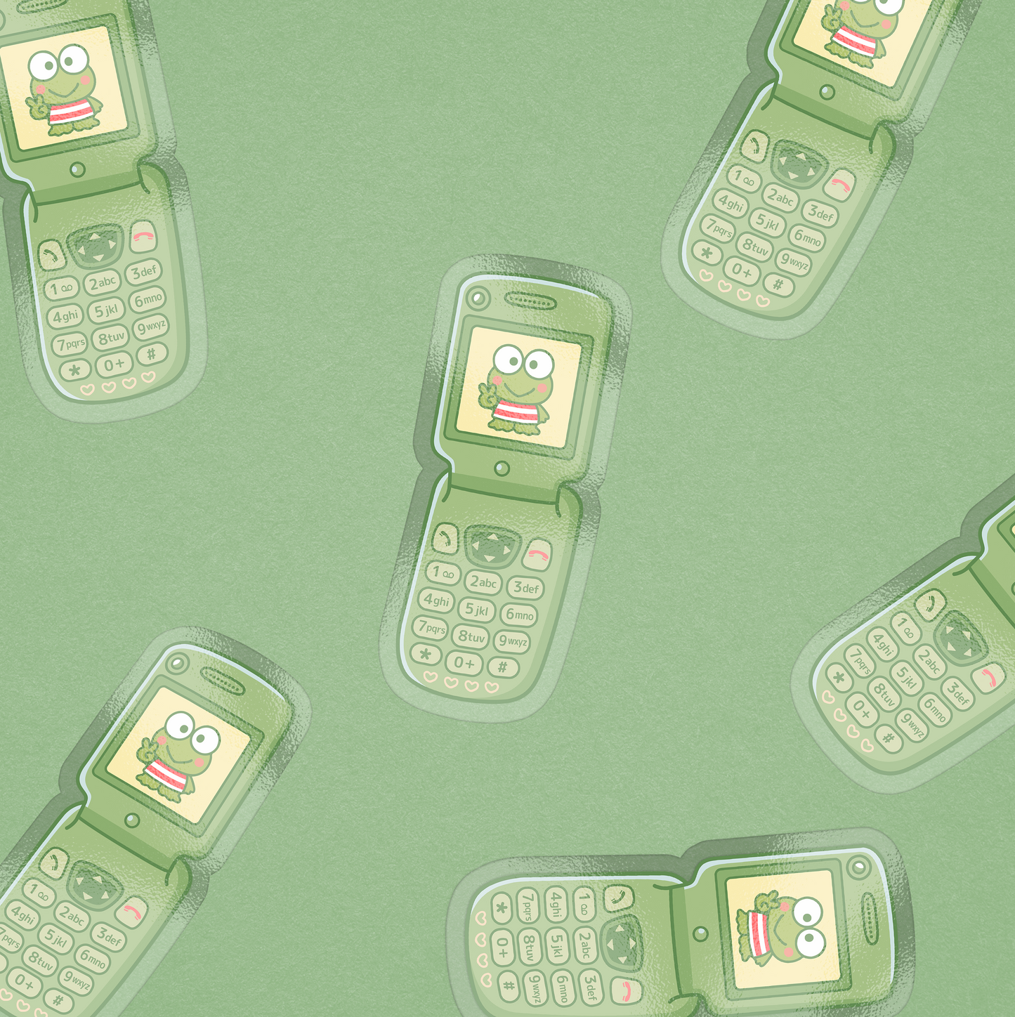 KEROPPI FLIP PHONE STICKER