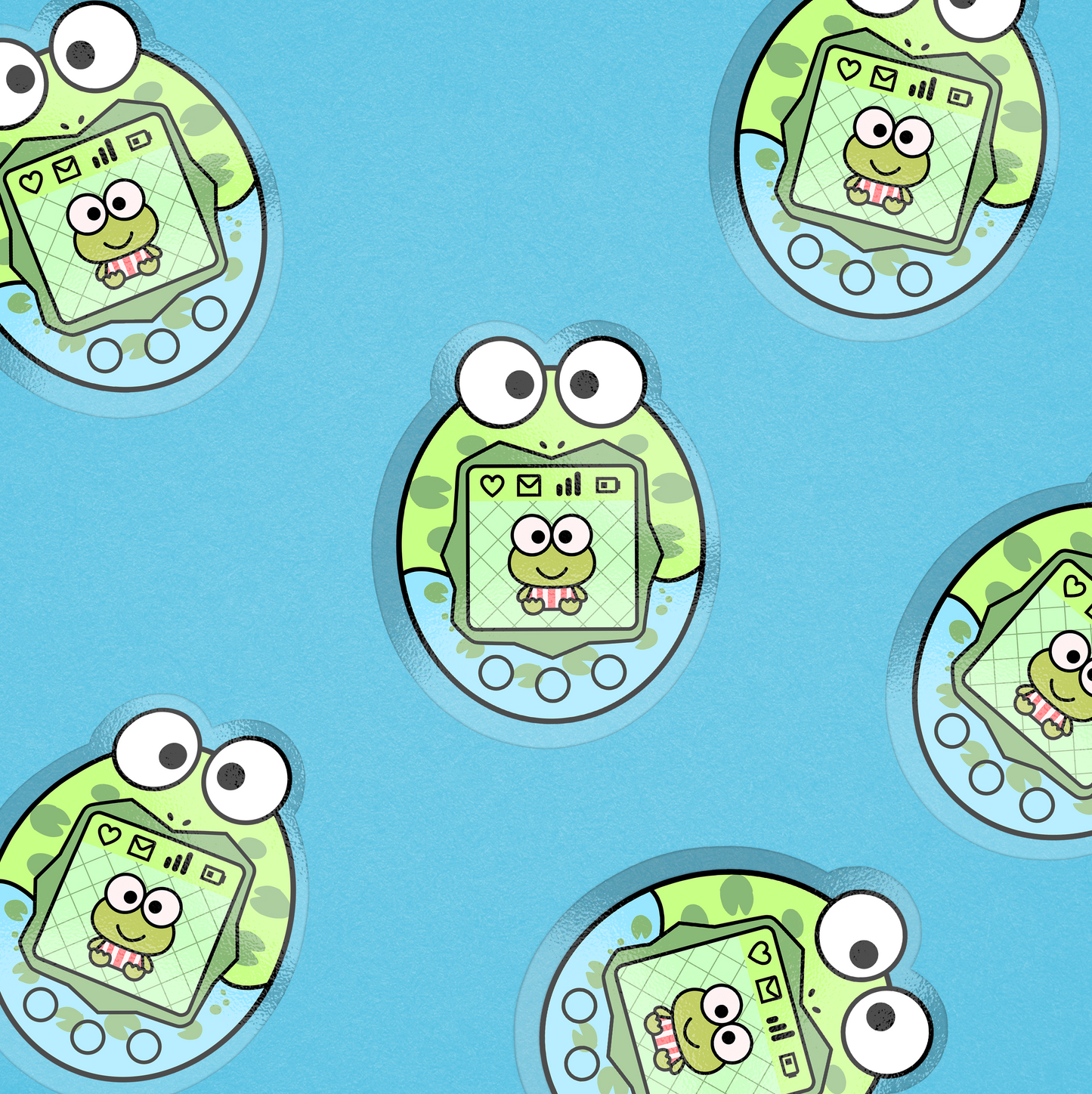 KEROPPI TAMAGOTCHI STICKER