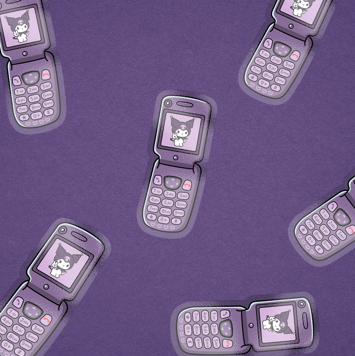 KUROMI FLIP PHONE STICKER