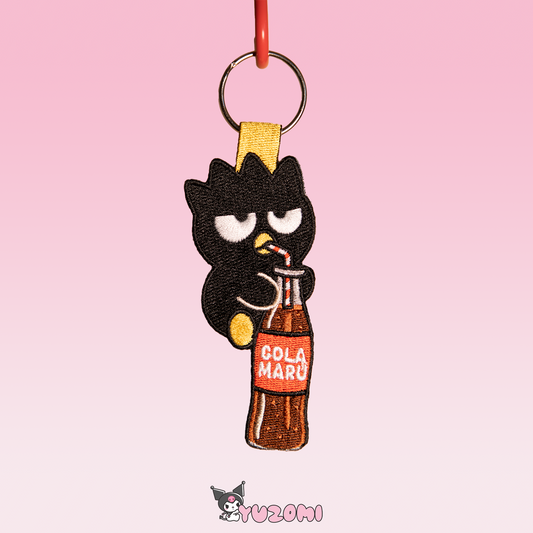 BADTZ-MARU EMBROIDERED KEYCHAIN