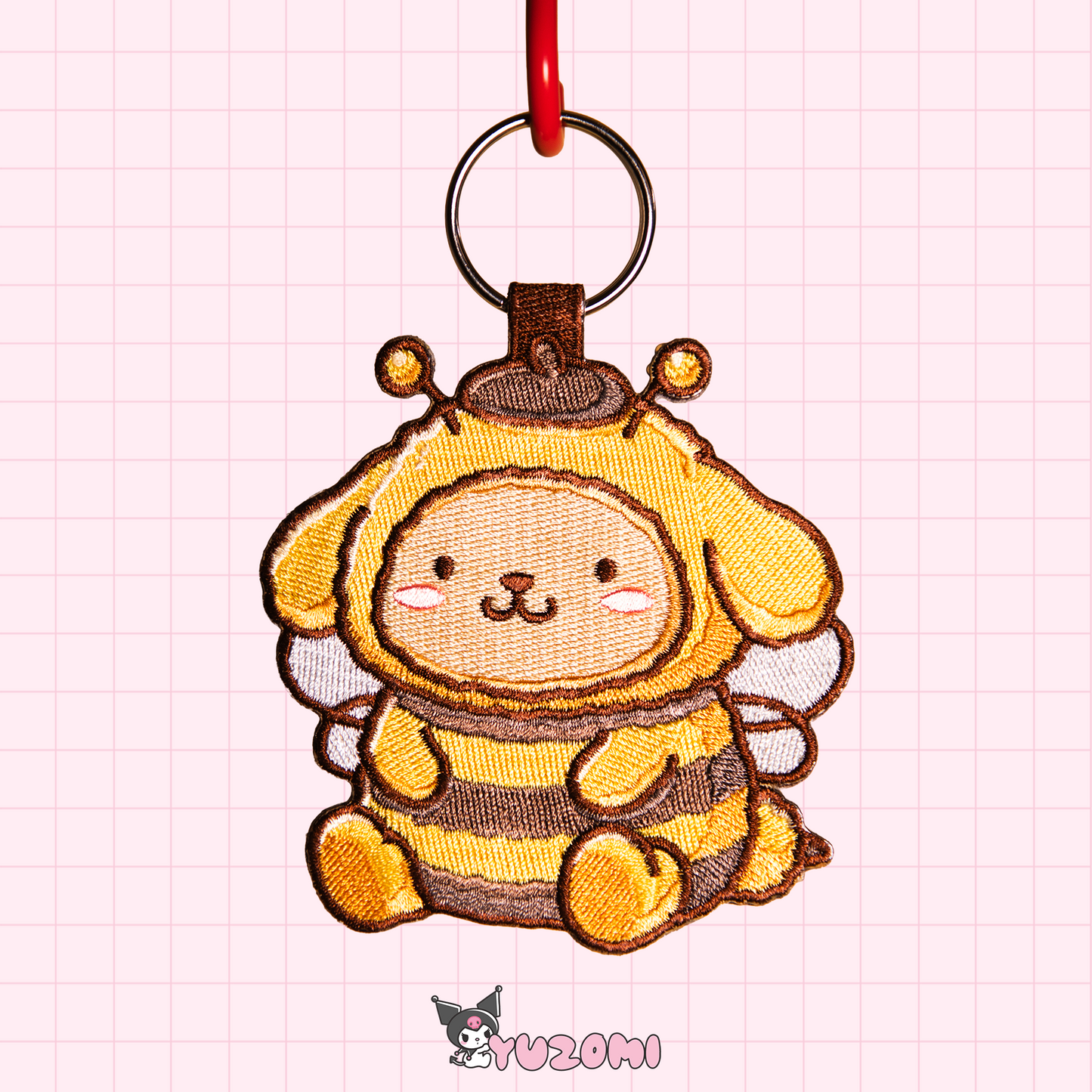 POMPOMPU-BEE KEYTAG