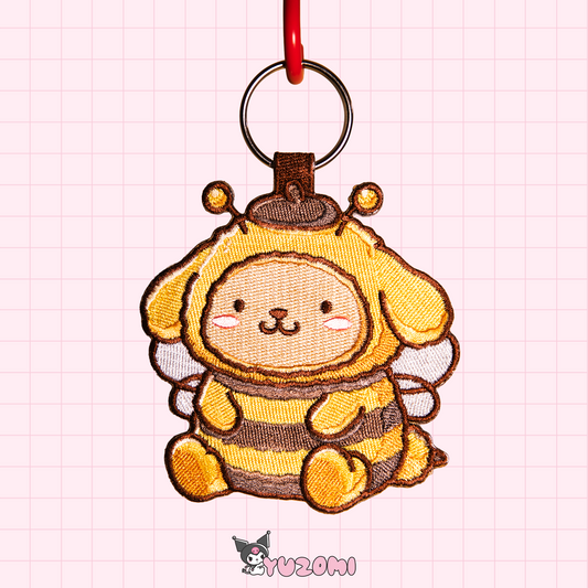 POMPOMPU-BEE KEYTAG