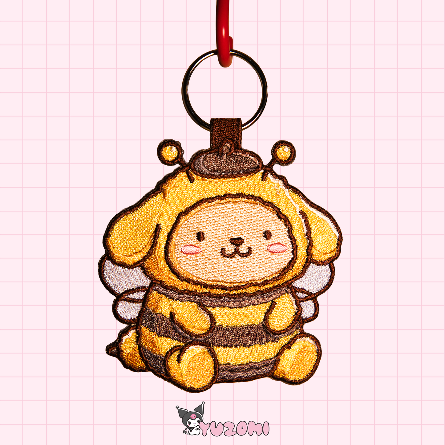 POMPOMPU-BEE KEYTAG