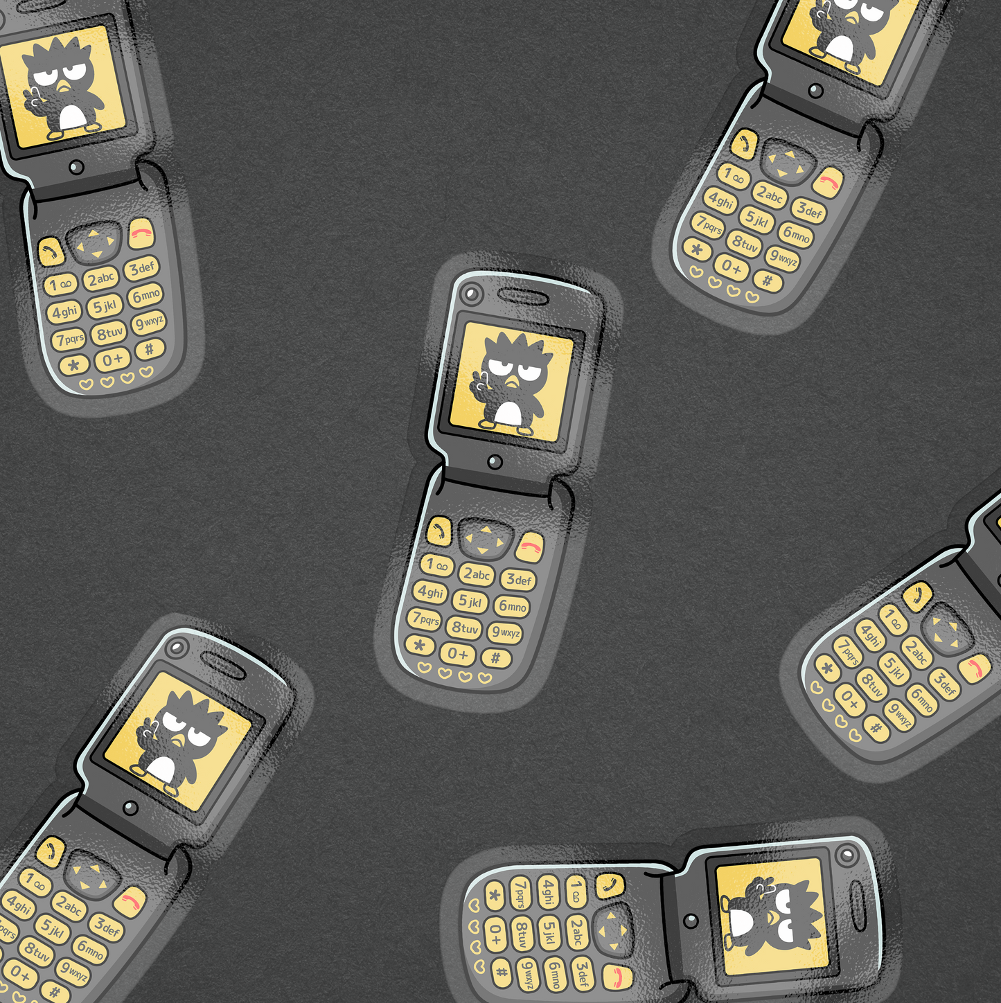 BADTZ-MARU FLIP PHONE STICKER