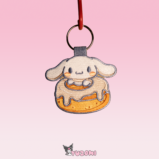 CINNAMOROLL EMBROIDERED KEYCHAIN