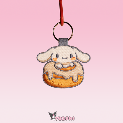CINNAMOROLL EMBROIDERED KEYCHAIN