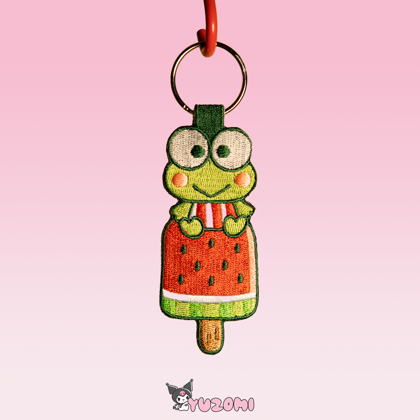 KEROPPI EMBROIDERED KEYCHAIN