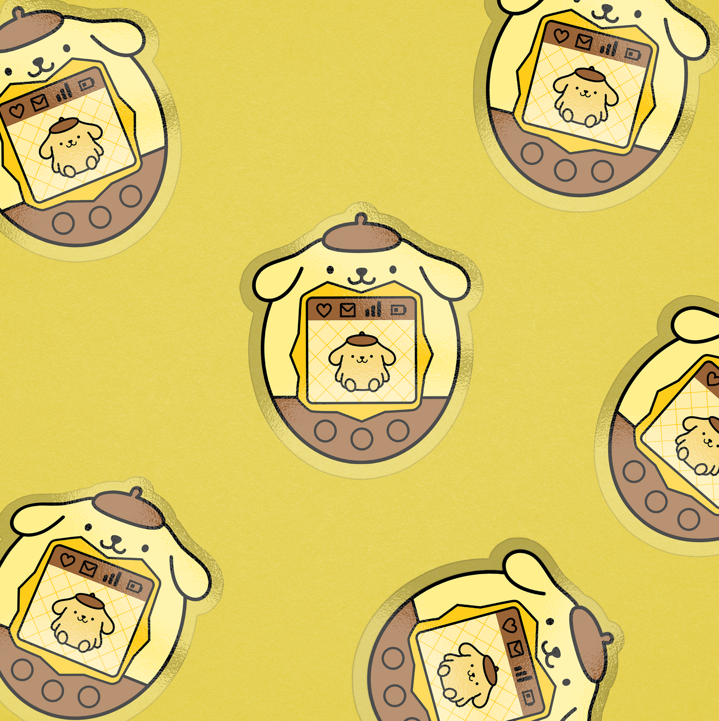 POMPOMPURIN TAMAGOTCHI STICKER