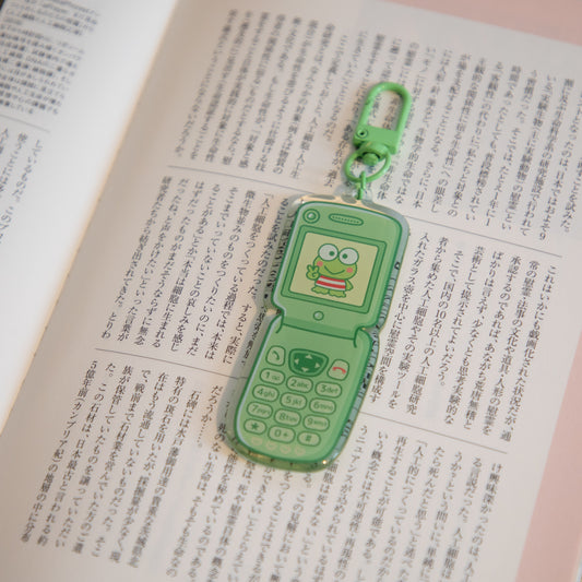 KEROPPI FLIP PHONE KEYCHAIN